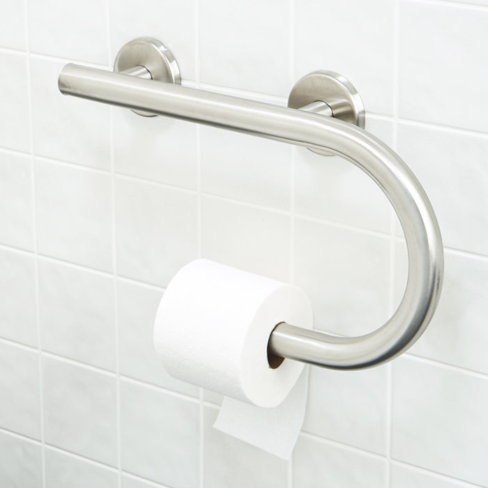 Life Line Toilet Paper Holder Grab Bar / Size 17" W